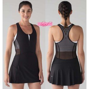 Lululemon Final Lap Dress: Mesh, Zipper w Shorts